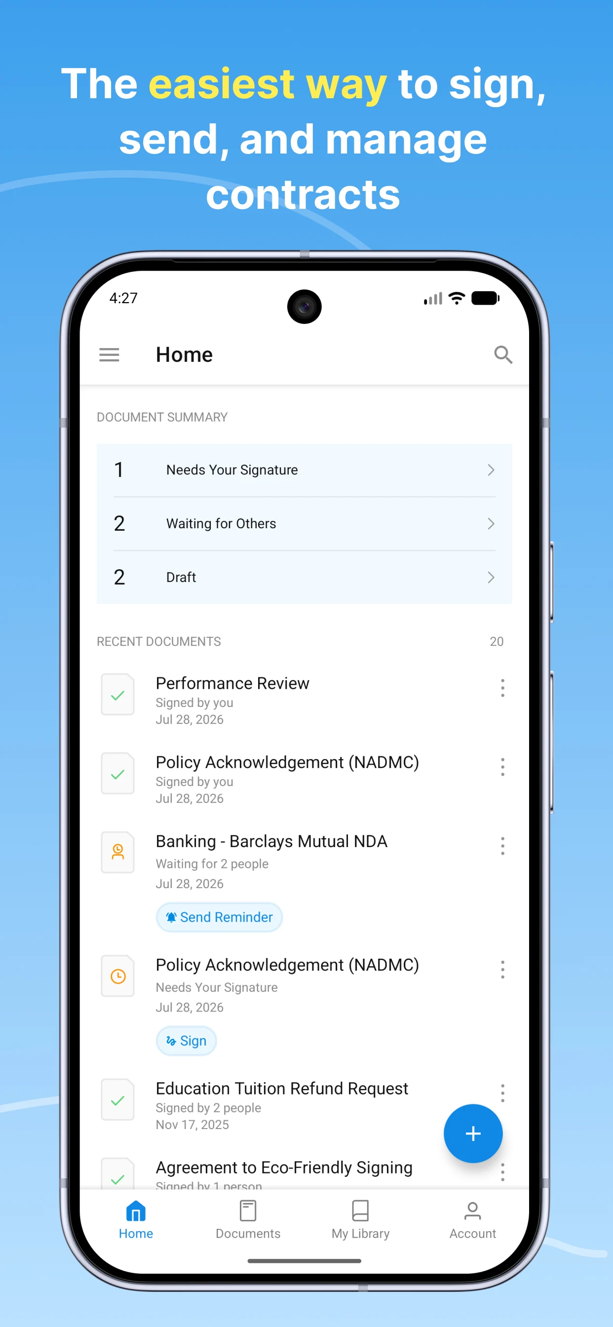Fill and Sign Docs: Signeasy screenshot